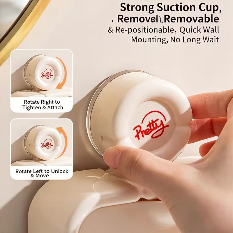 Stylish Wall-Mounted Double Soap Box with Drain & Dustproof Lids