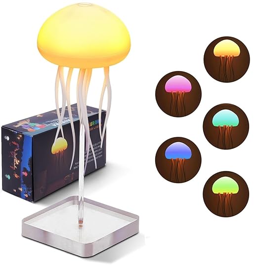 🌈 Cute RGB Gradient Jellyfish Night Lamp