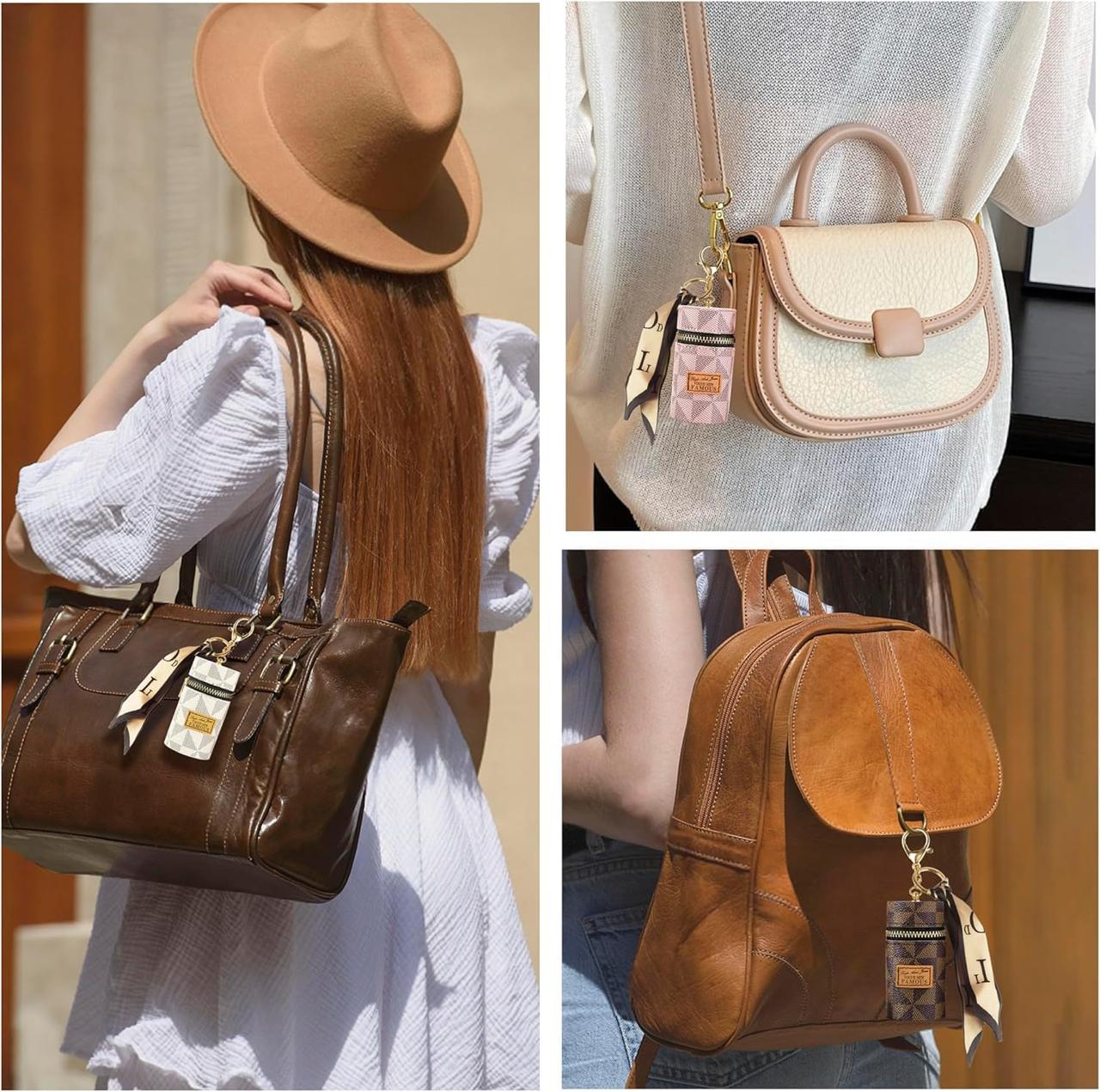 Chic Mini Leather Keychain Bag & Multipurpose Organizer