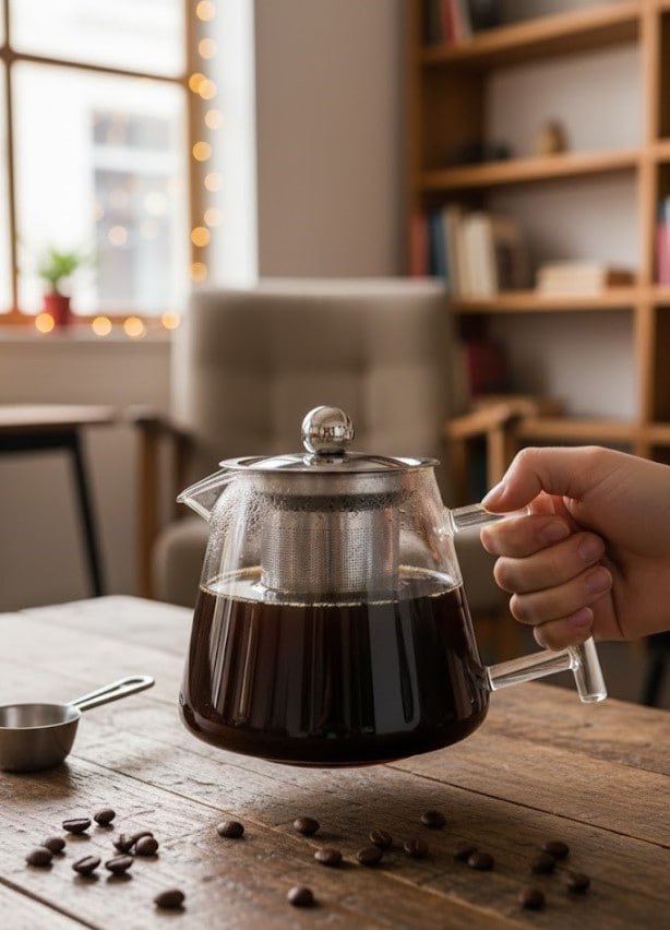 500ml Premium Glass Tea Kettle | Heat-Resistant Teapot with Stainless Steel Infuser